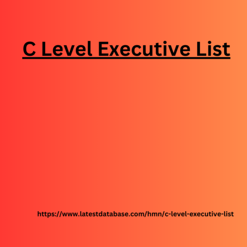 C Level Executive List