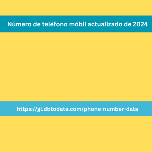 Número de teléfono móbil actualizado de 2024