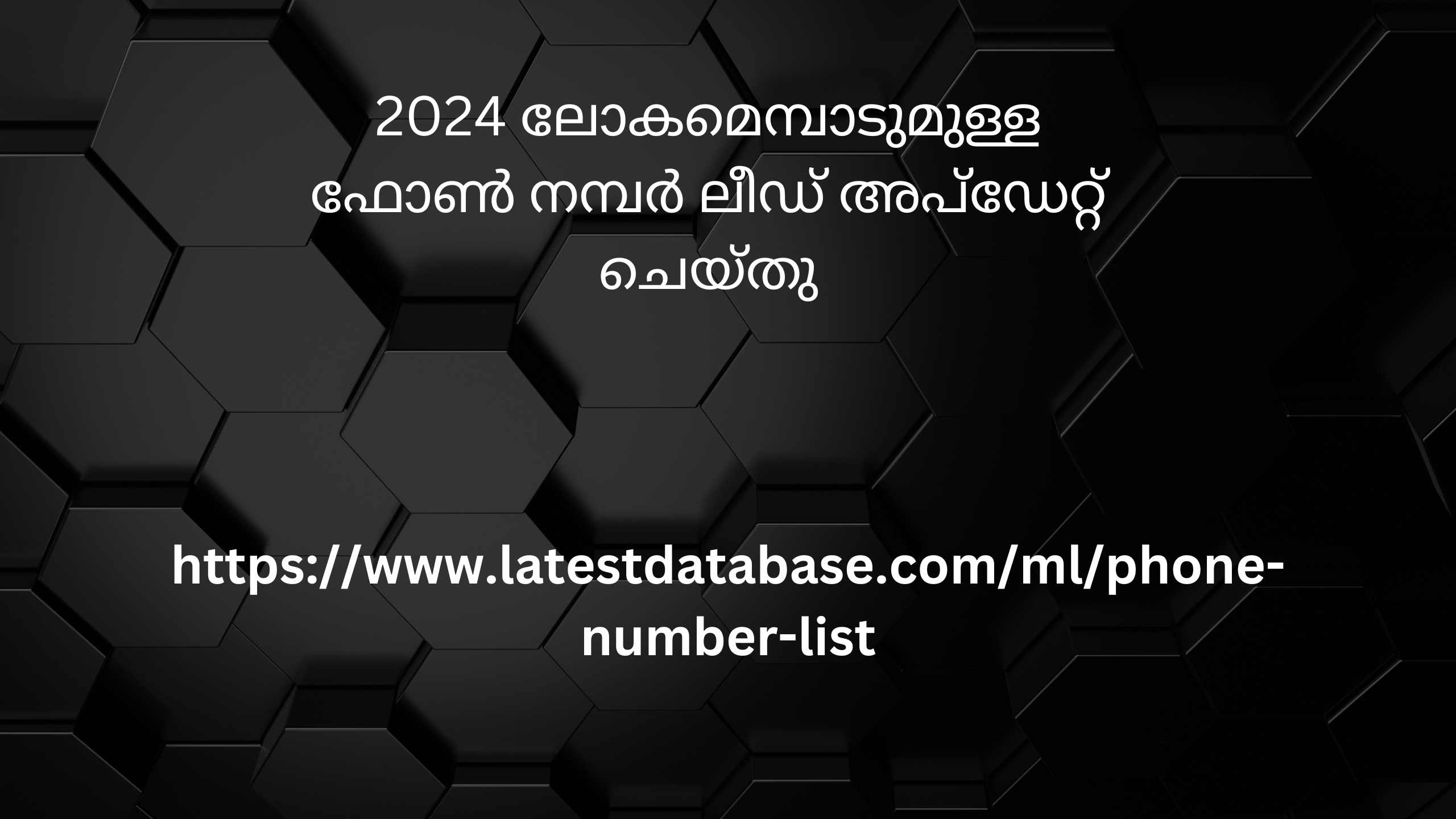 2024 ലോകമെമ്പാടുമുള്ള ഫോൺ നമ്പർ ലീഡ് അപ്ഡേറ്റ് ചെയ്തു