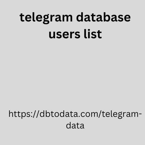 telegram database users list