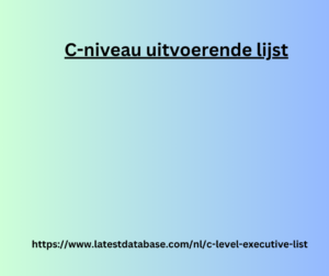 C-niveau uitvoerende lijst