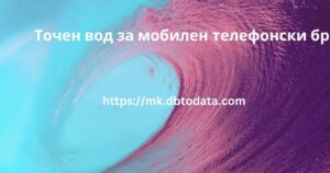 Точен вод за мобилен телефонски број