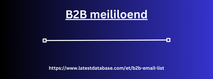 B2B meililoend