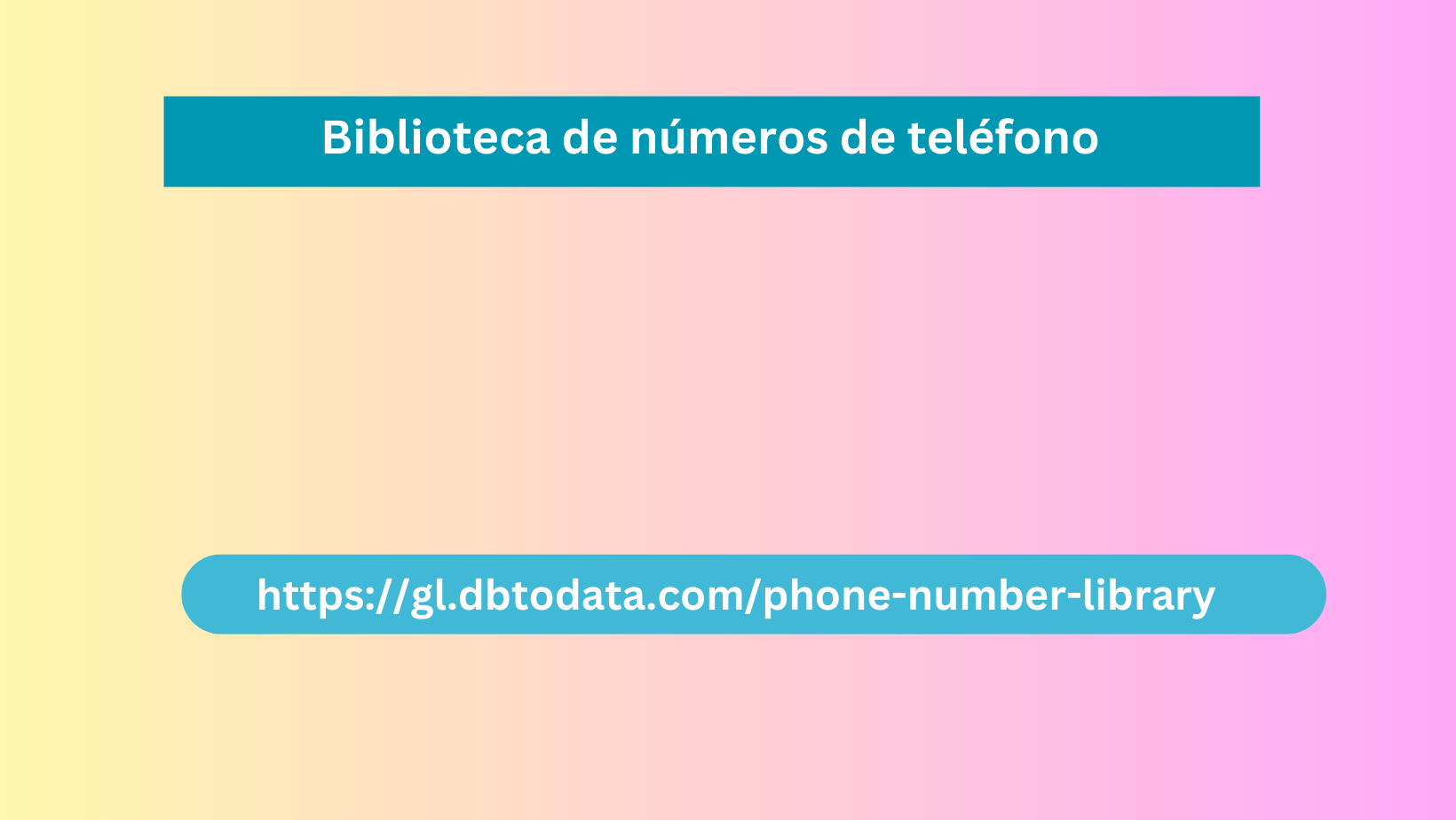 Biblioteca de números de teléfono