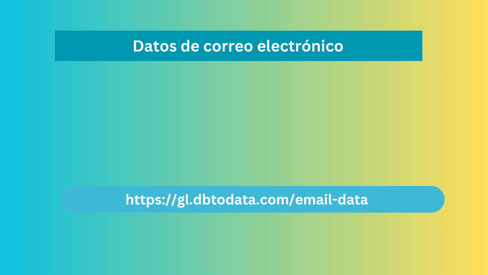 Datos de correo electrónico