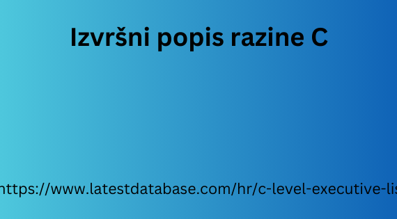 Izvršni popis razine C