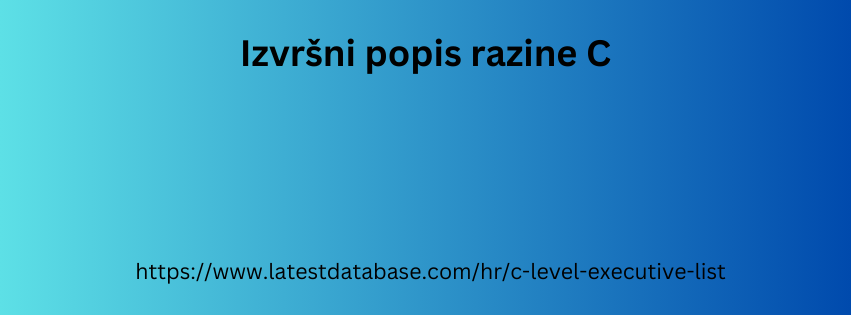 Izvršni popis razine C