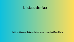 Listas de fax 