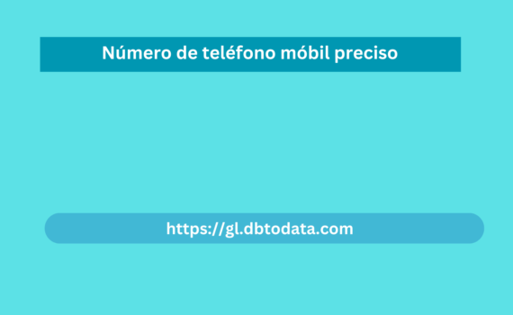 Número de teléfono móbil preciso