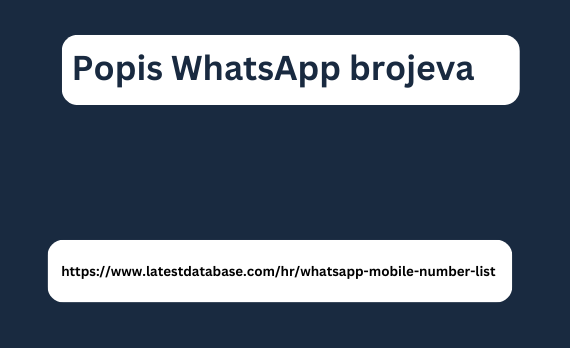 Popis WhatsApp brojeva