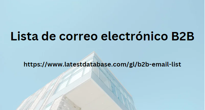 Lista de correo electrónico B2B