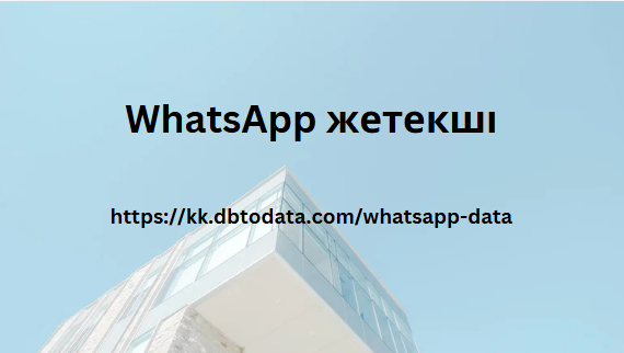 WhatsApp жетекші