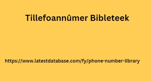 Tillefoannûmer Bibleteek