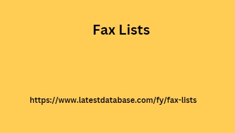 Fax Lists