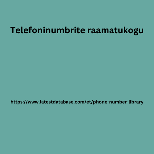 telefoninumbrite raamatukogu