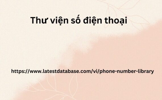 Thư viện số điện thoại