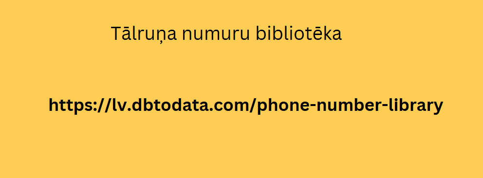 Tālruņa numuru bibliotēka