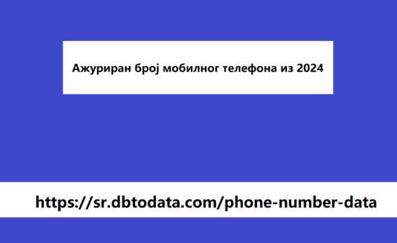 Ажуриран број мобилног телефона из 2024