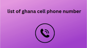 list of ghana cell phone number